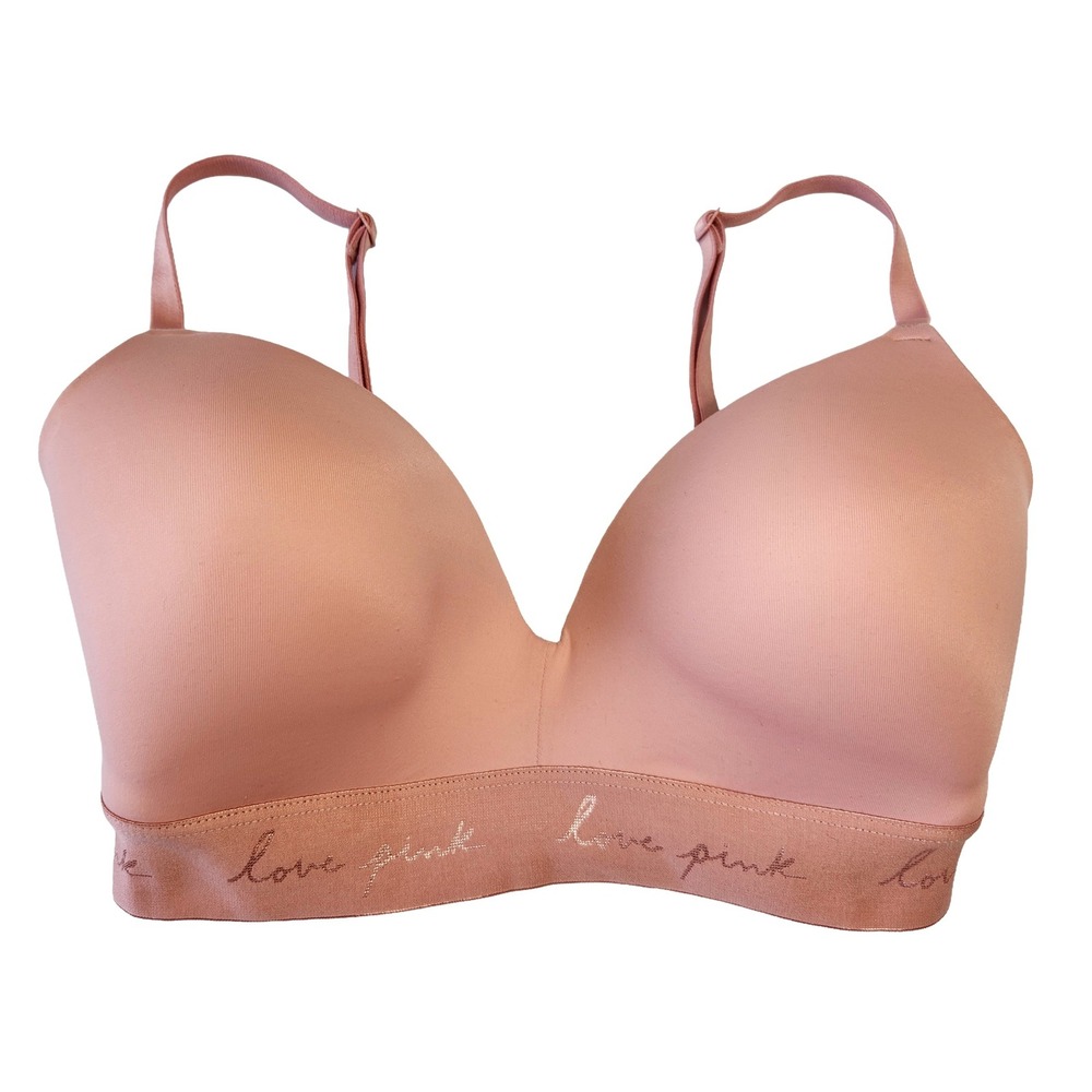 PINK Victorias Secret Wear Everywhere Wireless Bra Women 32DD Lightly Lined